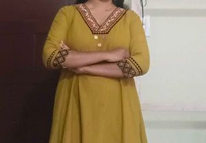 Mustard Yellow Kurta Set with Pants