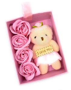 Teddy Bear &amp; Roses Gift Set