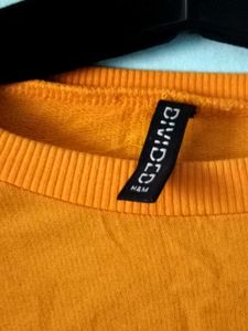 Orange Cropped Long Sleeve Top 🍊