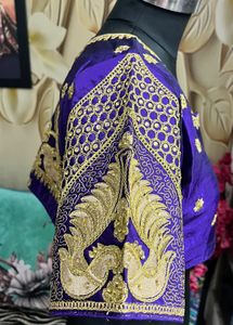 Exquisite Purple Embroidered Blouse