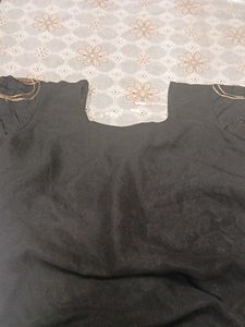 Embellished Black Kurta with Pants