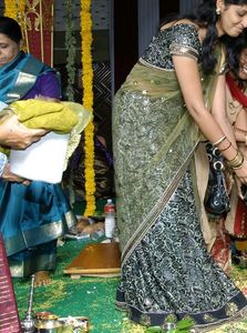 Half Net saree