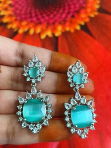 Stunning Teal Gemstone Jewellery Set+freebie