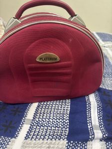 Platinum Red Travel Vanity Case