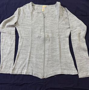Women Zipper Cardigan
