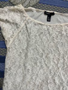 beige lace  top