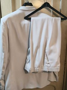 Classic Men's White 2 Pc Suit Set (with cover)