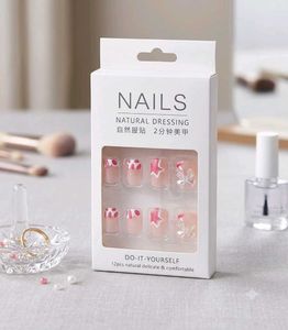 Press-On Nails Pink bow