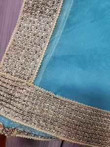 Sea Blue net Dupatta