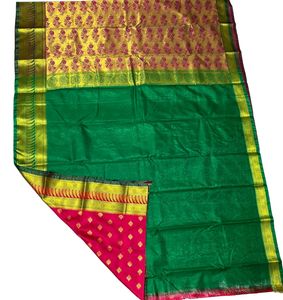 Banarasi Satin Allover Booti Saree For Women