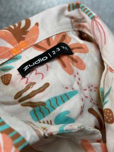 Tropical Print Short Sleeve Shirt