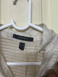 Esprit Sheer Striped Relaxed Fit Blouse