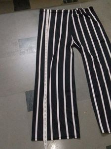 Striped Wide-Leg Pants
