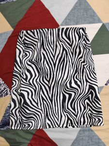 Zebra Print Mini Skirt (FIX RATE)