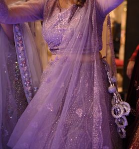 Sparkling Lavender Lehenga Choli