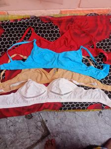 cotton bra 4 multi colour