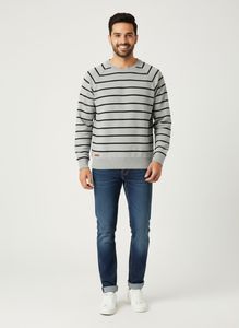 Striped Men's Sweat Shirt