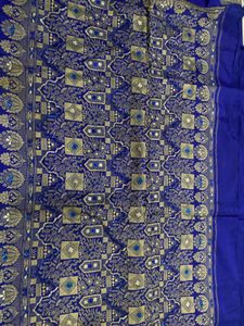 Royal Blue Banarasi Silk Saree