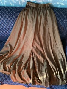 tailored plazzo skirt