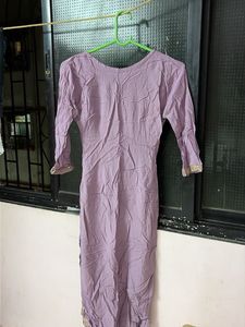 Purple Kurta with Gold Embroidery