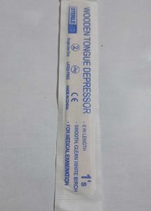Wooden Sterile Tongue Dipreser