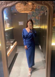 Blue  Midi Dress Zara
