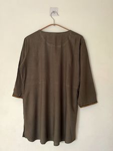 Embroidered Cotton Kurta