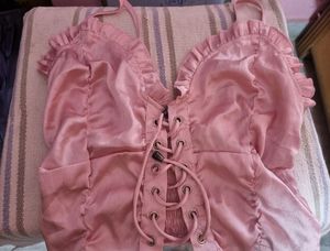 Pink Urbanic Satin Top