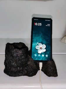 Organic 💚 handmade Rock Pen Holder &amp; Phone Stand