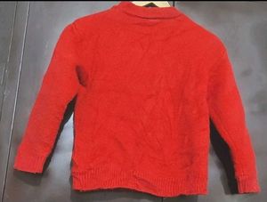 Red Merry Christmas Print Winter Sweater 6-7 Year