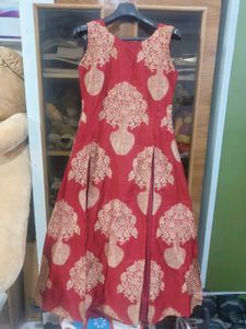 Red &amp; Cream Ethnic Lehenga Set