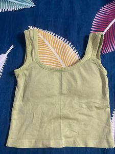 Light Green padded Tank Top