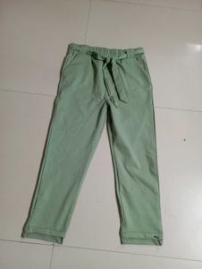 Mint Green Suspender Pants