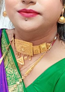 Exquisite Gold-Plated Choker Necklace