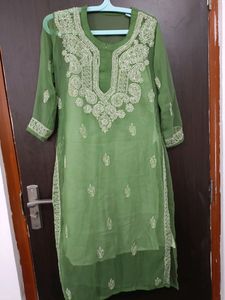 Chikankari Kurta With Lining