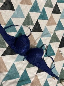 34B Navy Blue Lace Bra