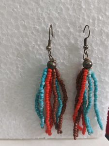 Boho Tassel Hoop Earrings