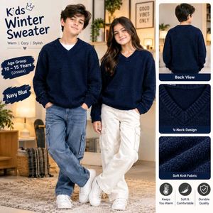 🇳🇿💫🎀Kids Winter V-Neck Sweater
