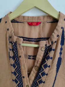 W Brown Kurti
