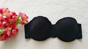 Elegant Black Lace Strapless inner