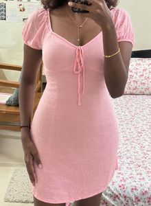 pink mini dress