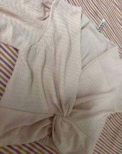 Chic Pink Twist-Front Top
