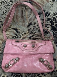 Baclencaiga Inspired Pink Envelope Clutch City Bag