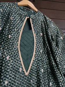 Premium chanderi Silk Zari Embroidery Kurta Set