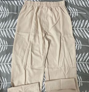 Chic Beige Wide-Leg Pants