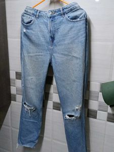 Distressed Light Wash Jeans