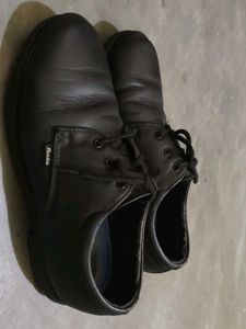 Black Leather Oxford Shoes
