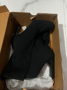 Stylish Black Sock Boots