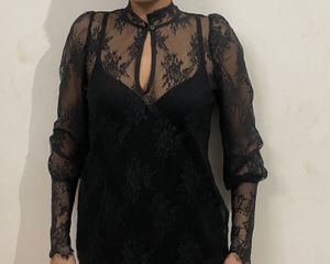 Zara duped lace top