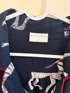Cute Zebra Print Pajama Set